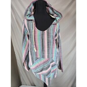 New US Vintage Mens Medium M Baja Hoodie Lighter Summer Version